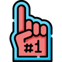 sports and competition,sport,hand,best,american football,glove,foam,first,foam hand,number one
